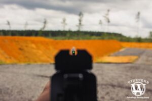 image of aiming down a range